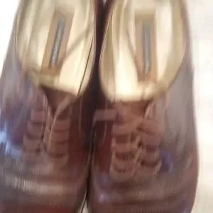 Vintage Florsheim Man y2k Oxford Genuine Leather Bolo Shoes Size 13d vintage florsheim royal imperial Wingtip pebble grain brown  main image 3